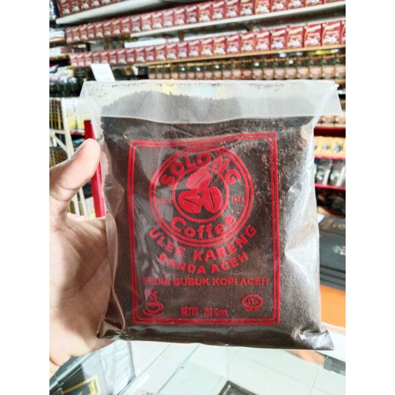 

Kopi Solong Bubuk | Solong Coffee | Ulee Kareng Banda Aceh | 250 g