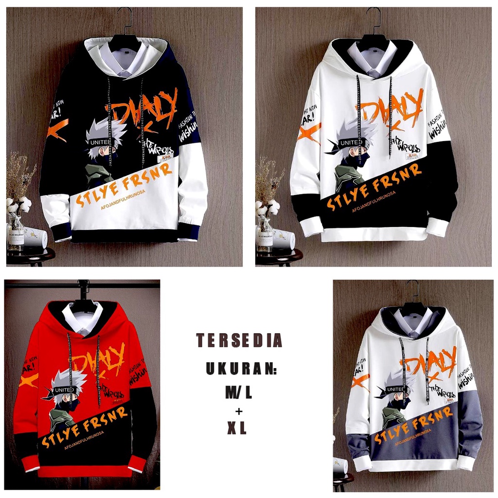 sweater hooodie DIALY / hoodie distro kekinian / hoodie pria / hoodie termurah / sweater terlaris -alipio fashion