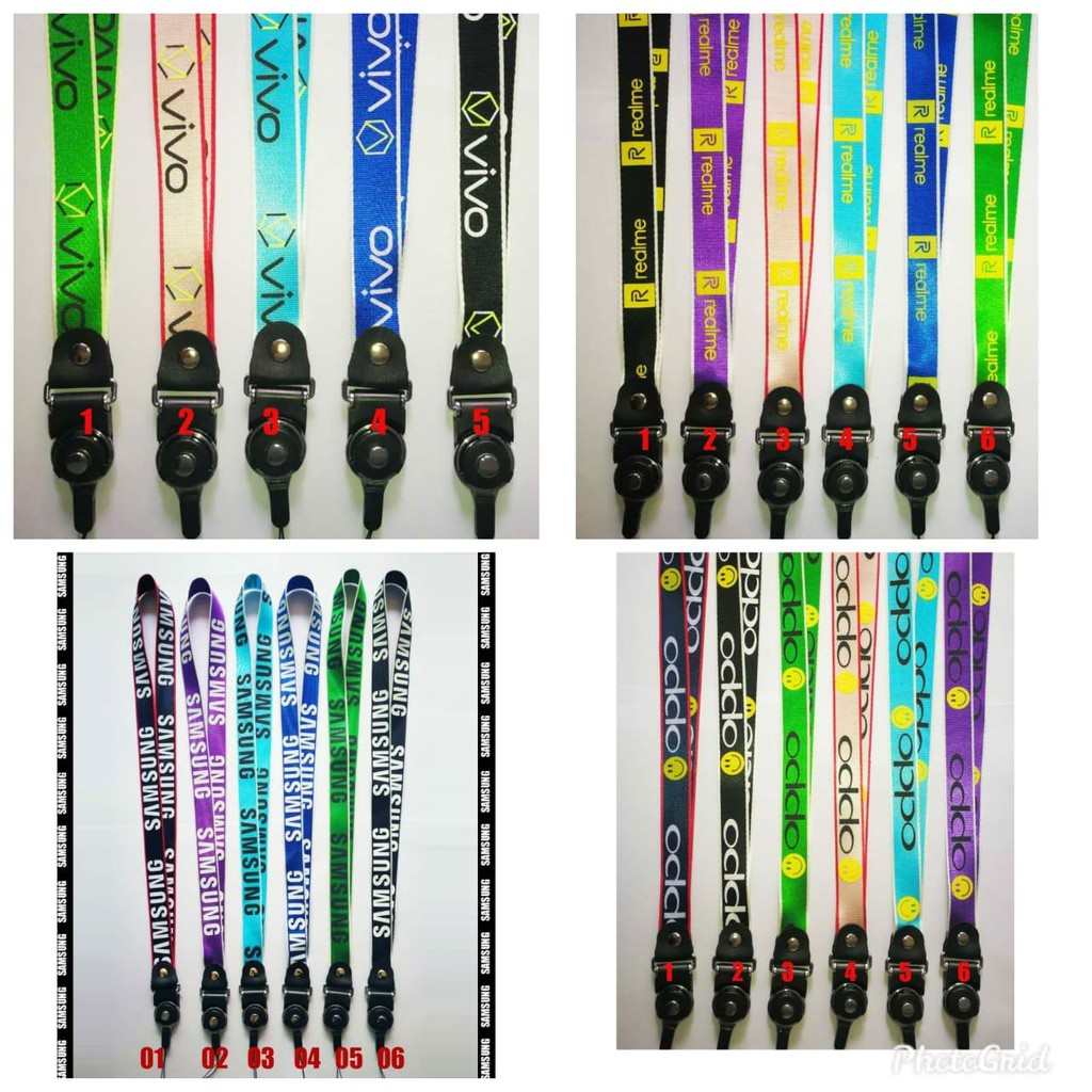 TALI HP GANTUNGAN HP panjang &amp; pendek MOTIF SAMSUNG VIVO XIAOMI OPPO REALME DLL