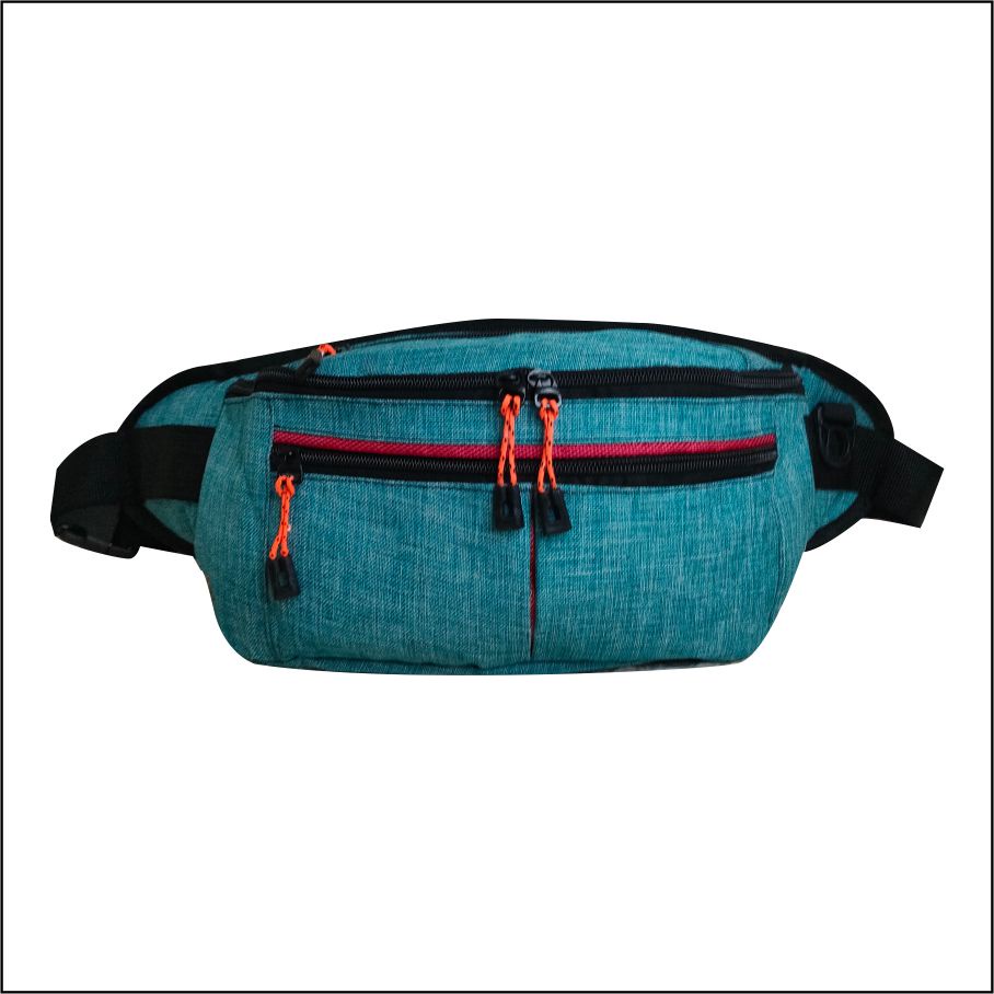 Tas Selempang Bahu PEGE Pria Waistbag Model Kasual Polos Bahan Denin Tebal - PG 8832