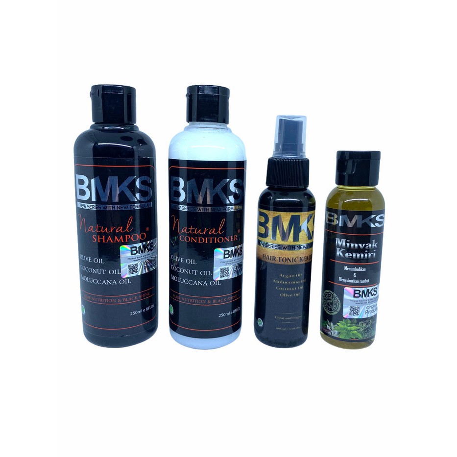 Minyak Kemiri Tonic Shampoo Conditioner Paket Perawatan Penyubur Penumbuh Rambut Rontok BMKS