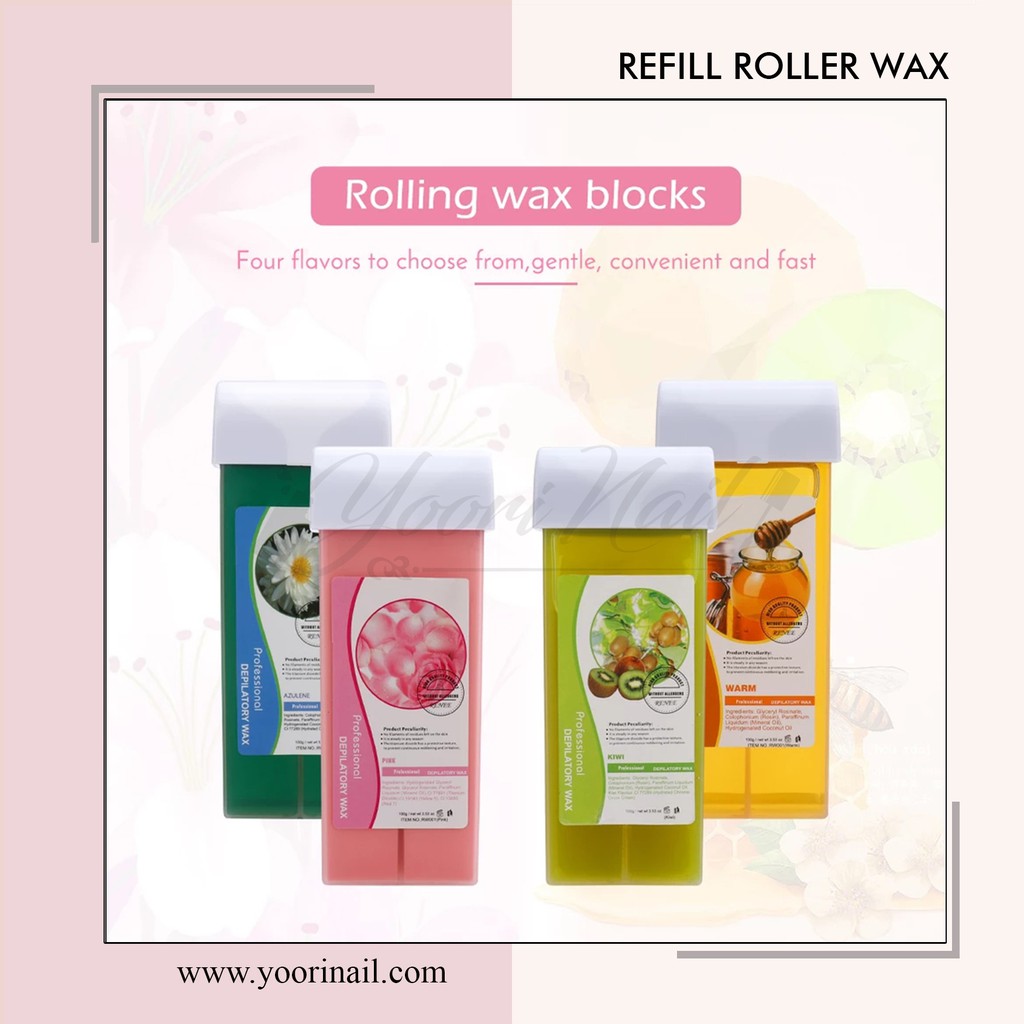 Refill roller wax depilatory hair wax removal waxing pembersih bulu