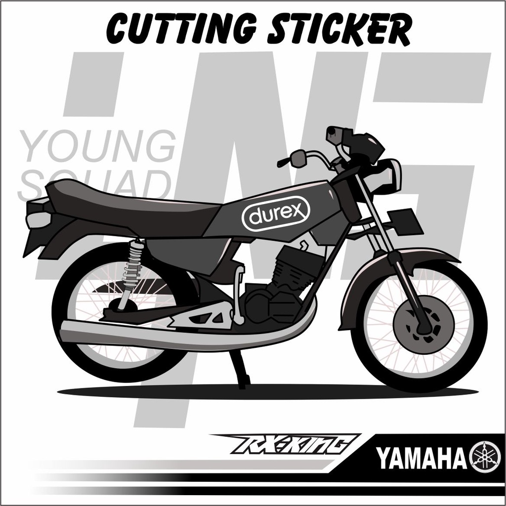 Cutting Rx King Variasi - Sticker rx King Variasi - sticker Motor  Rx King YOUNG SQUAD 13