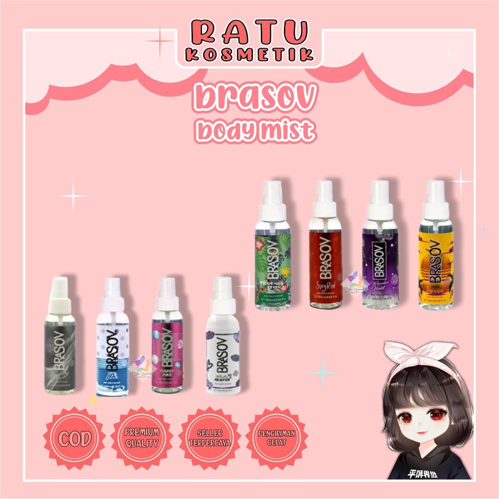 ❤ RATU ❤ Brasov Body Mist Spray Cologne Refreshing Fragrance | Parfum Badan 100ml