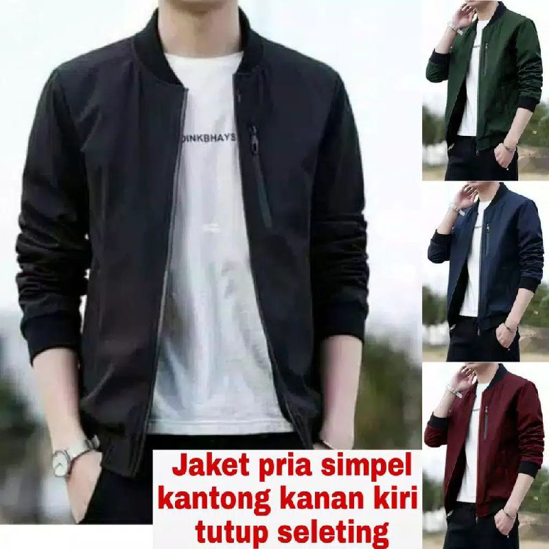 Jaket Simple Fashion Pria Texas Keren