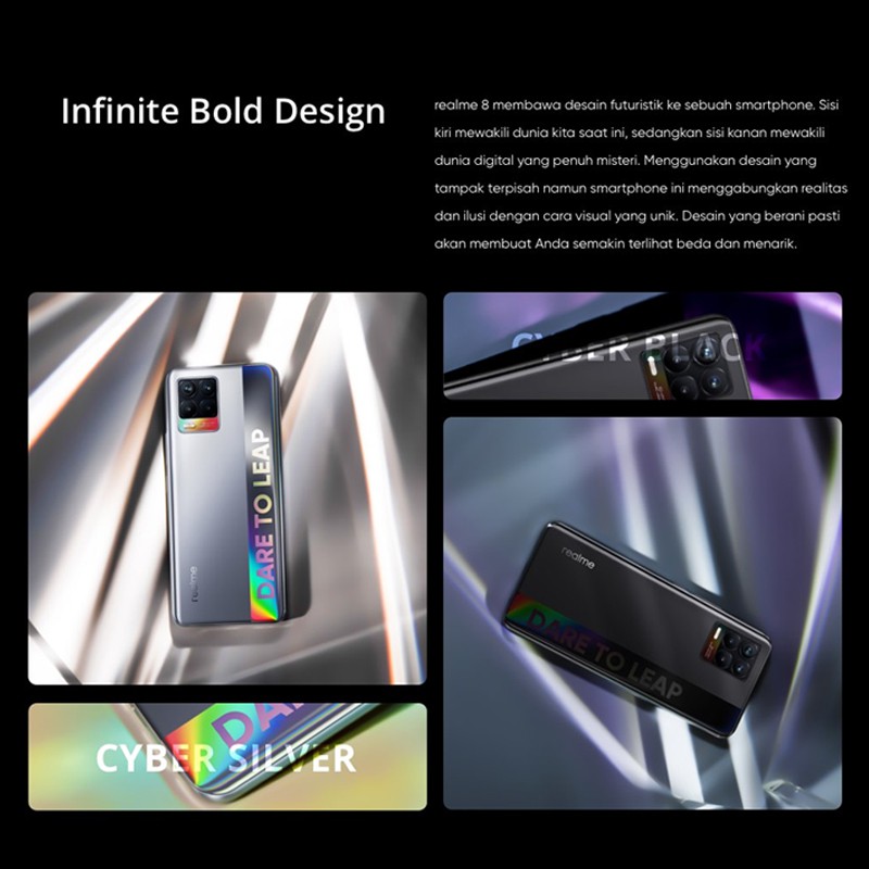 Realme 8  Realme 8 Pro hp 8GB 128GB,  NFC, Sony 64MP, Helio G95, 5000mAh Battery, Pengiriman cepat-2