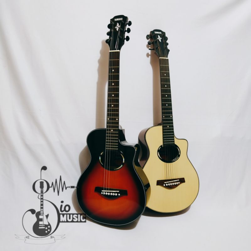 gitar akustik 3/4 Yamaha apx500ii elektrik tanam besi premium top Highquality Full meranti paket len