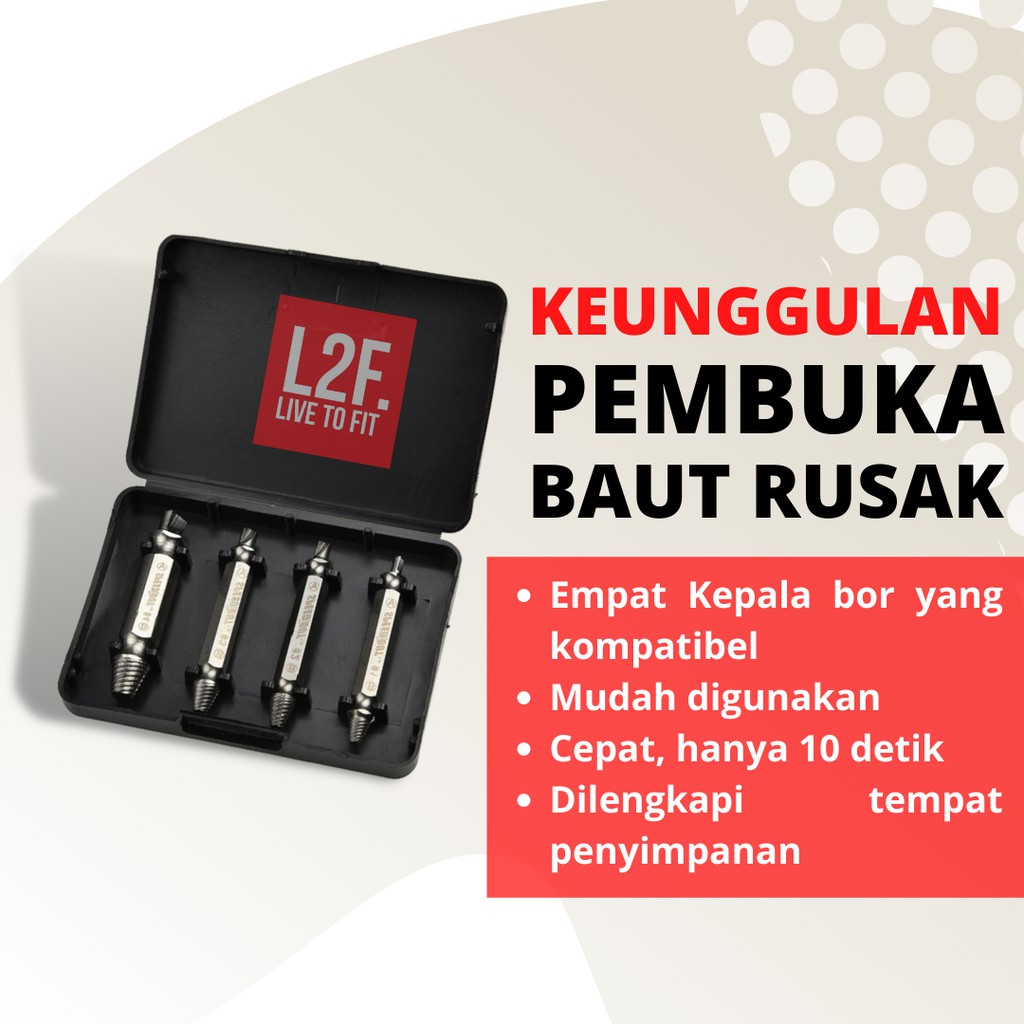 Mata Bor Alat Pembuka Baut Rusak Patah Dol Speed Out