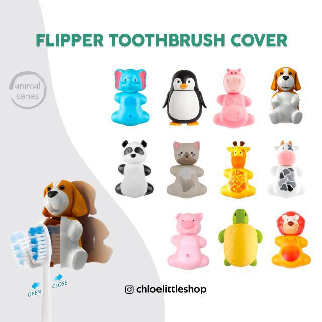 Flipper Toothbrush Holder (Fun Animal)