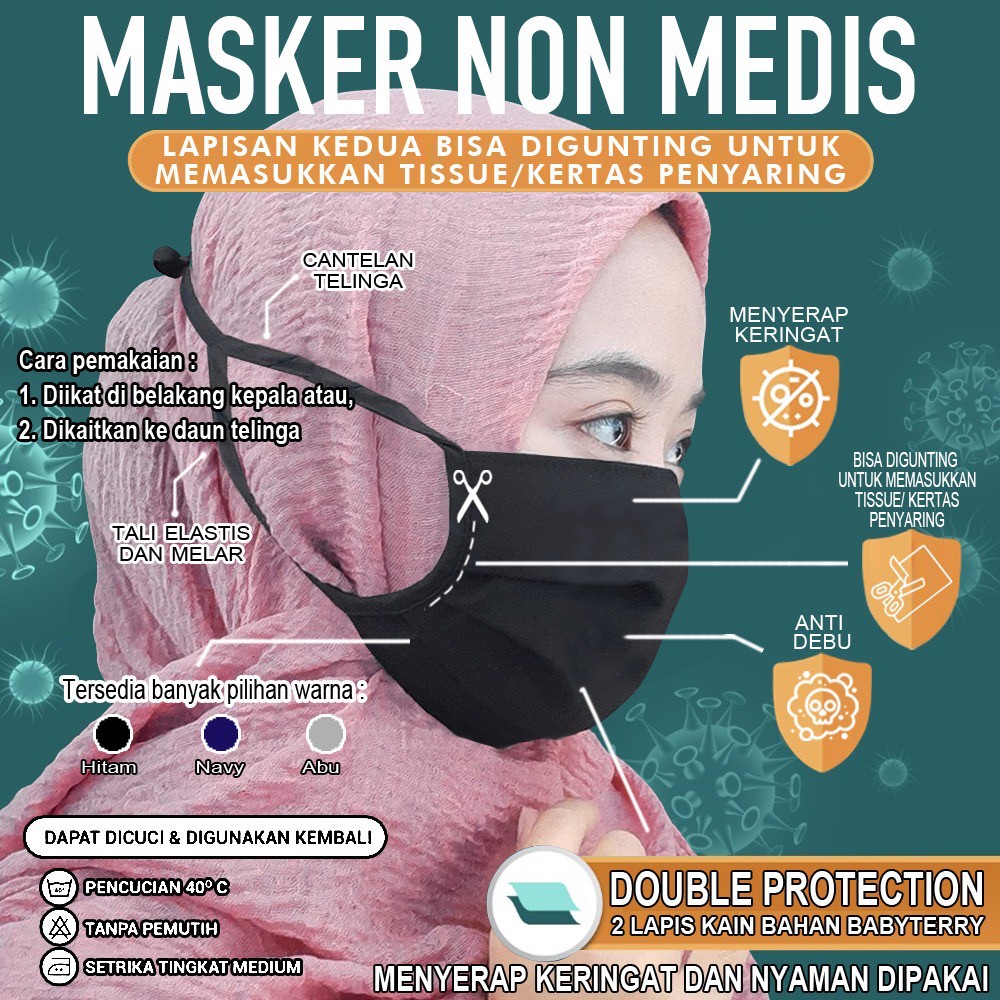  MASKER  HIJAB MASKER  KAIN  MASKER  MURAH MASKER  TALI 