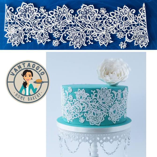 

Cake dekorasi/edible/ renda.