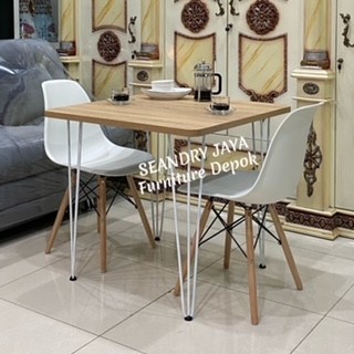 MEJA MAKAN MINIMALIS 2 KURSI/PROMO MURAH/SEANDRY JAYA Furniture Depok/KELAPA DUA/CIMANGGIS/CIBINONG/