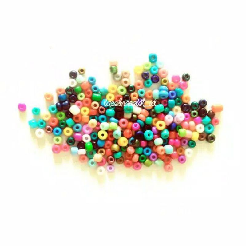 Mute Pasir Glass Beads Mute Manik Manik Kecil 