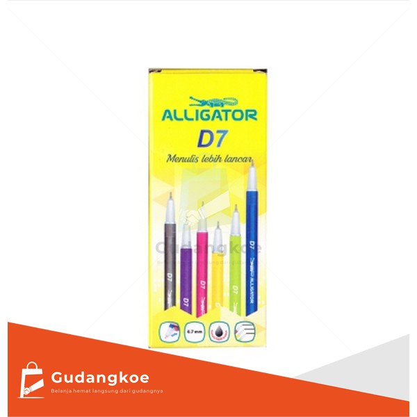 

ALLIGATOR BALLPOINT PEN D7 BLACK INK