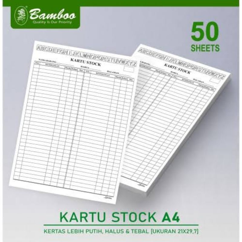 Kartu Stok / Stock Besar