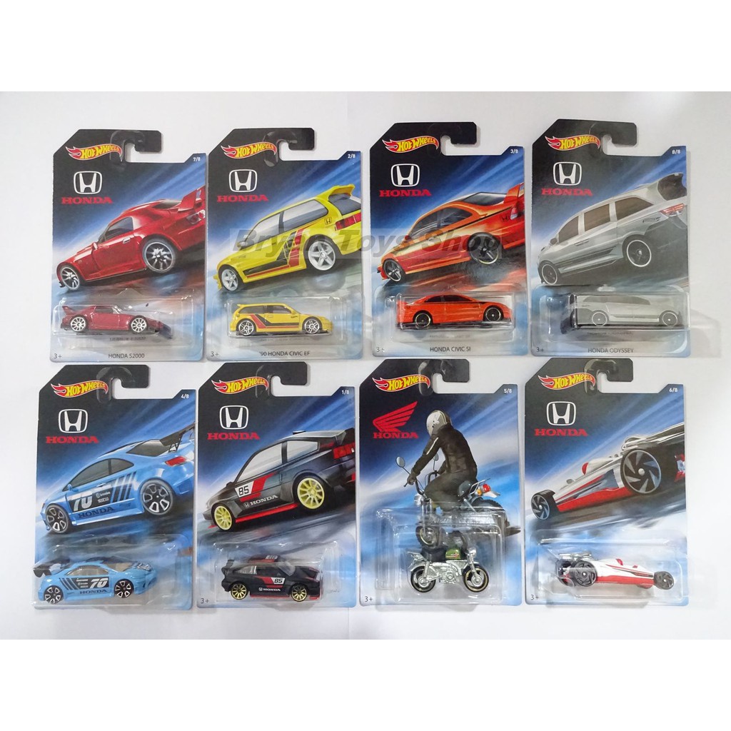 Hot Wheels Honda Series Set isi 8