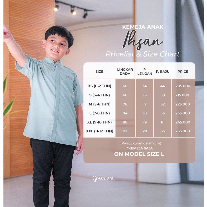 Greenism Sarimbit Raya INESA &amp; IHSAN (Mocca) Quality Premium Syari'i - Set Family