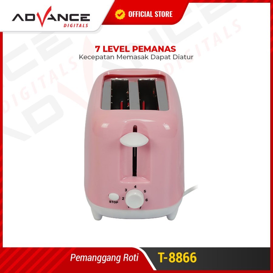 Advance T-8866 Toaster Pop Up Pemanggang Roti Listrik Sandwich Maker