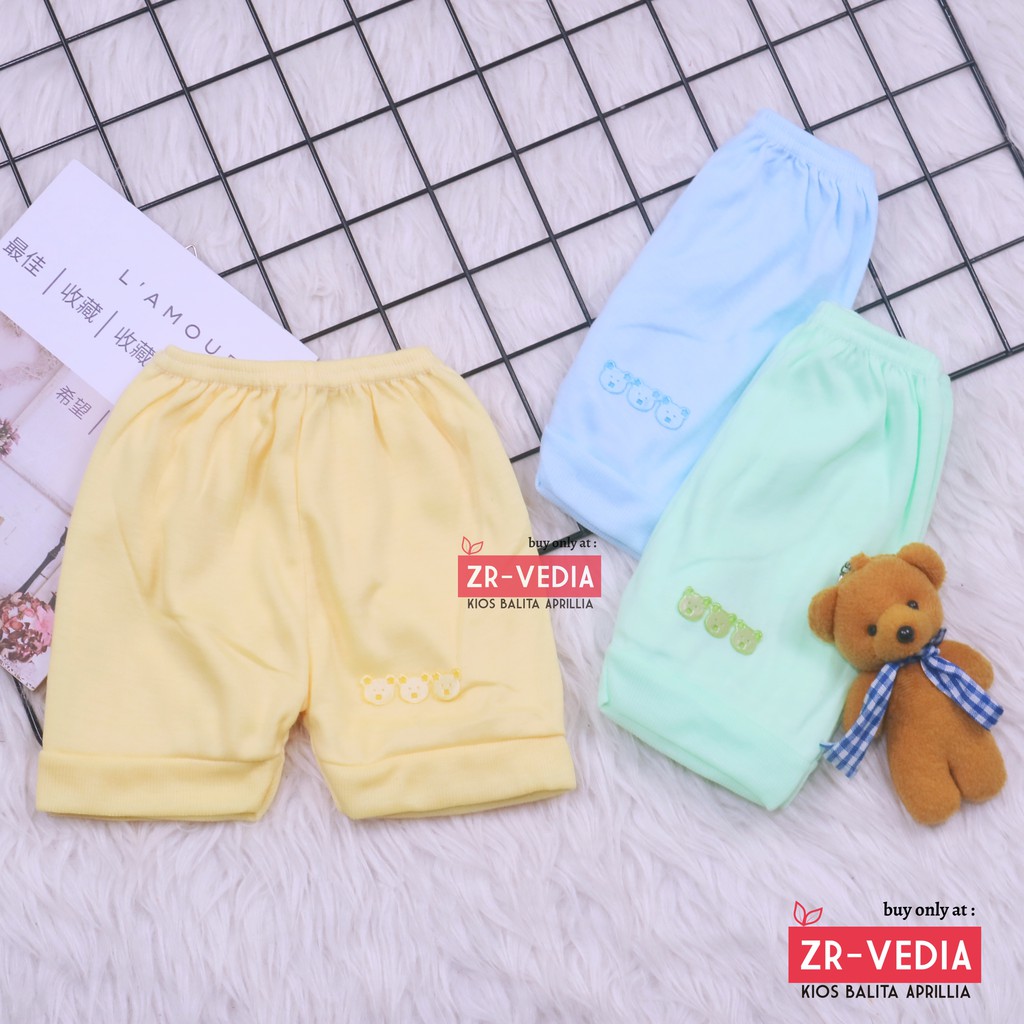 (ISI 6-12 PC) Celana Pendek Bayi / SNI Pants Baby New Born Laki Perempuan Celana Bayi Grosir Murah Kiosbalitaaprillia