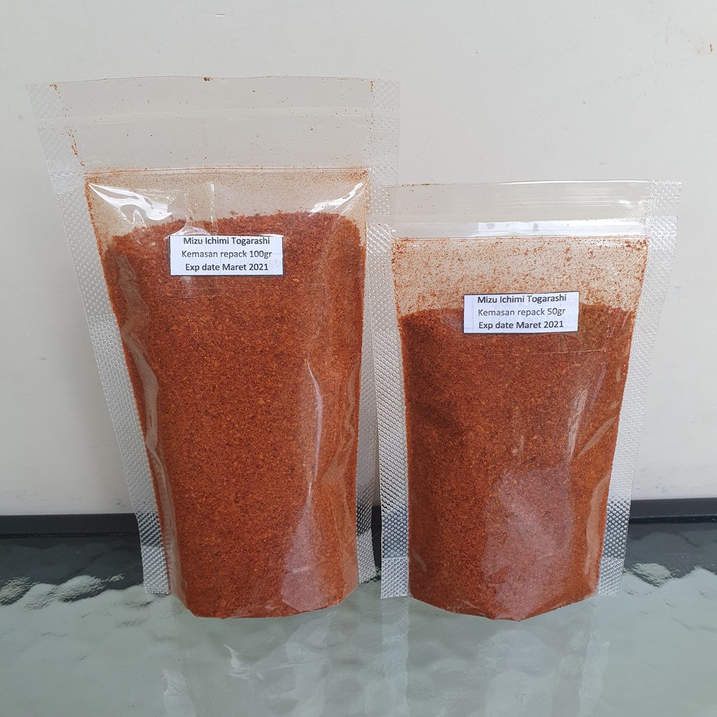 Bubuk Cabe Mizu Jepang Ichimi Togarashi Bubuk Bumbu Dapur Instan Bubuk Import Quality 50gr-1