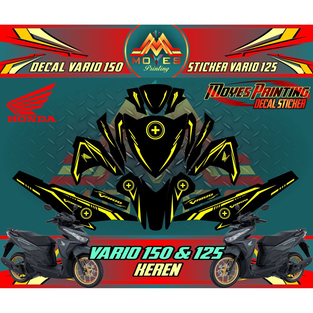 Sticker Full Body Honda Vario 125 Decal Stiker Motor Vario 150