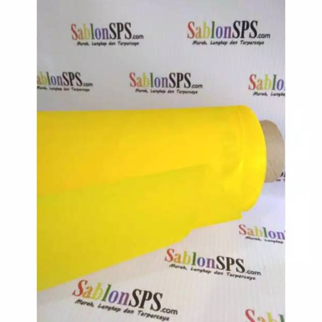 Kain Screen Sablon T150 Kuning 50cm Lebar 165cm