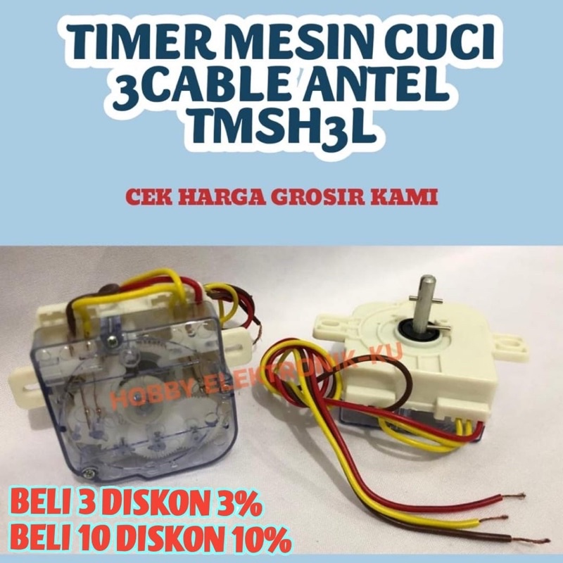 TIMER MESIN CUCI 3CABLE ANTEL TMSH3L