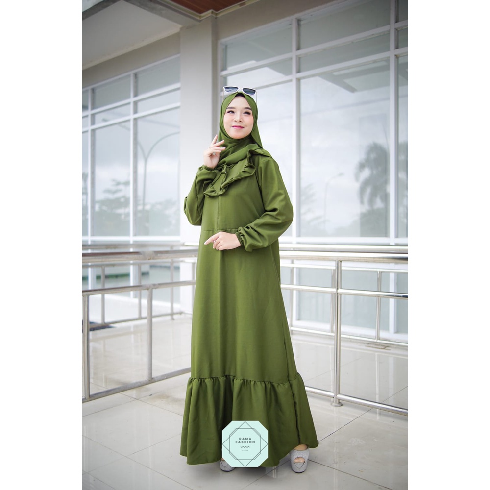 Baju Gamis Shakilla Terlaris / Dress Muslim Bahan Shakilla Adem Tidak Nerawang / Gamis Dress Murah Terbaru 2025