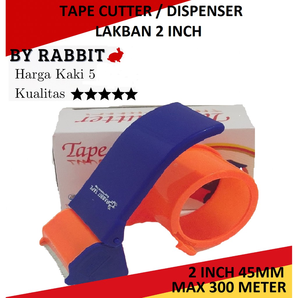 

TAPE DISPENSER 2INCH / PEMOTONG LAKBAN RABBIT