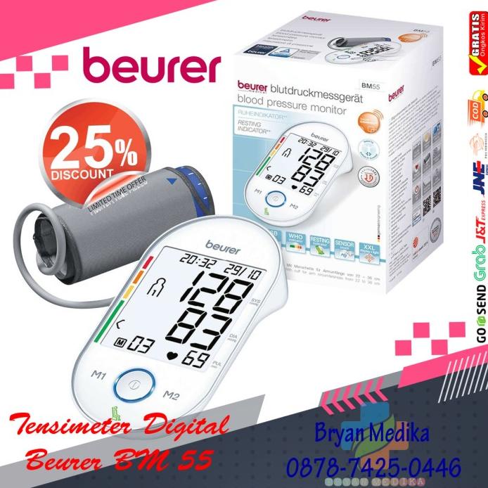 Tensi Meter - Beurer Bm55 - Upper Arm Blood Pressure Monitor - Tensimeter Digital Bm