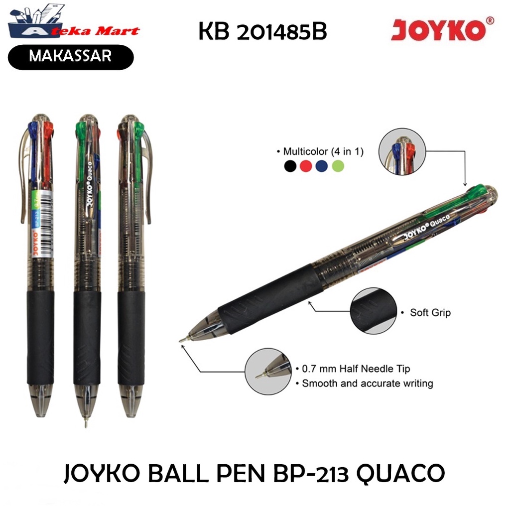 

[PCS] JOYKO BALL PEN BP-213/BALL POINT/PENA 4 WARNA