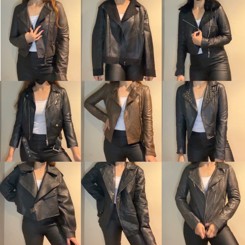 JAKET KULIT ASLI (DOMBA,SAPI,KAMBING) / LEATHER JACKET (LAMB SKIN) MODEL RAMONES / BIKERS/DOUBLE KER