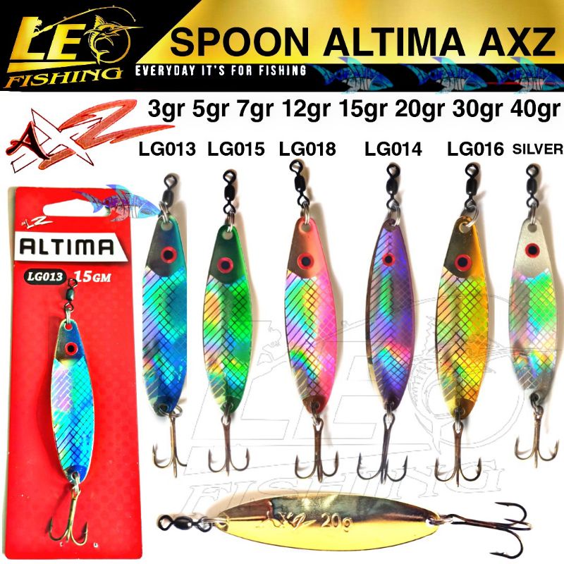 SPOON ALTIMA MERK AXZ LURE CASTING TERSEDIA 3GR 12GR 15GR 20GR