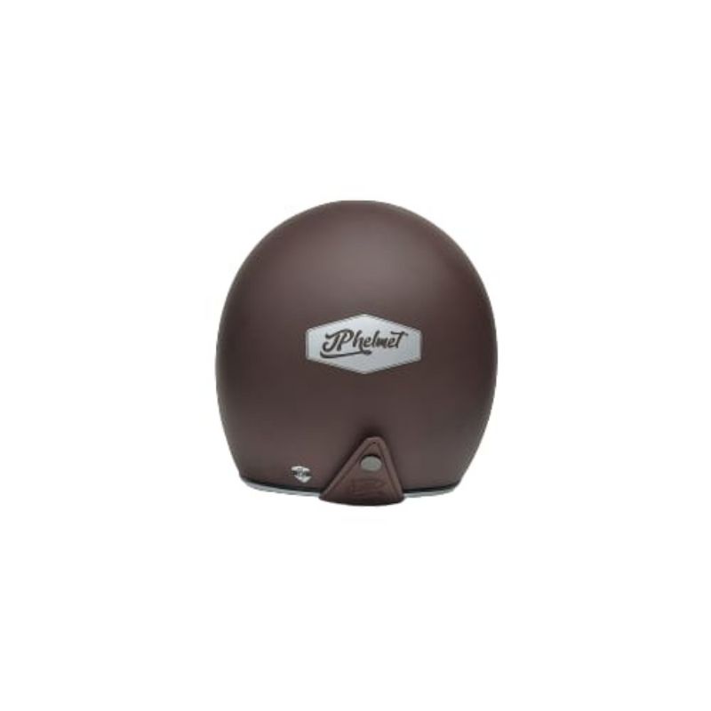 Helm JPX JP New Bigie Retro Coklat Doff Plus Kaca