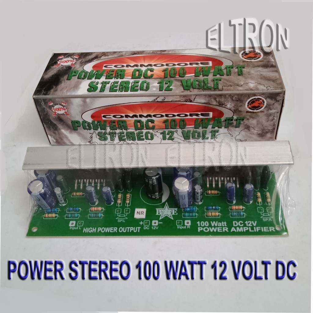 KIT DC 100 WATT STEREO 12 VOLT  COMMODORE