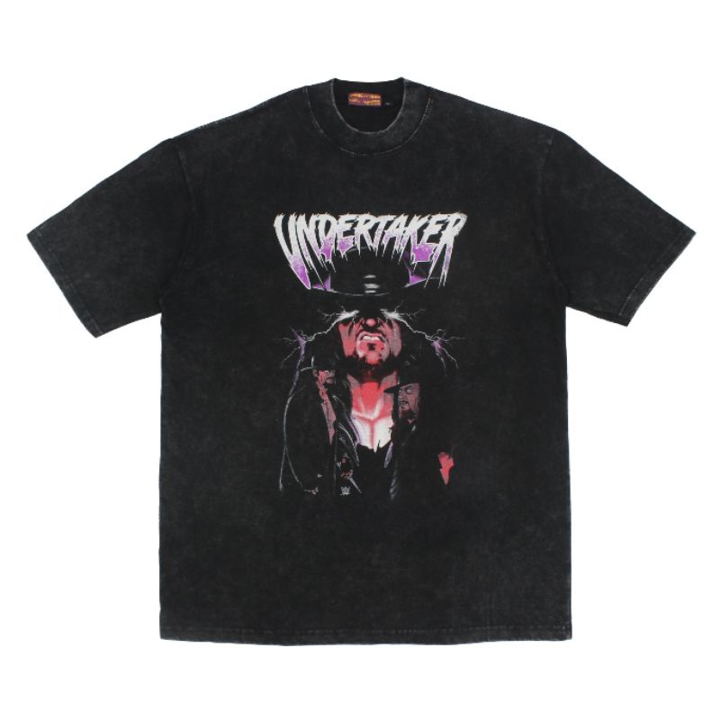 KAOS PRIA OVERSIZE TOXIC1805 UNDERTAKER HITAM PREMIUM TEE