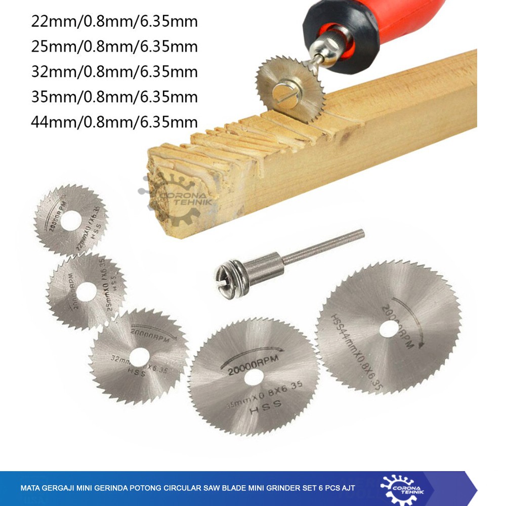 Mata Gergaji Mini Gerinda Circular Saw Blade Grinder- AJT  Set 6 Pcs