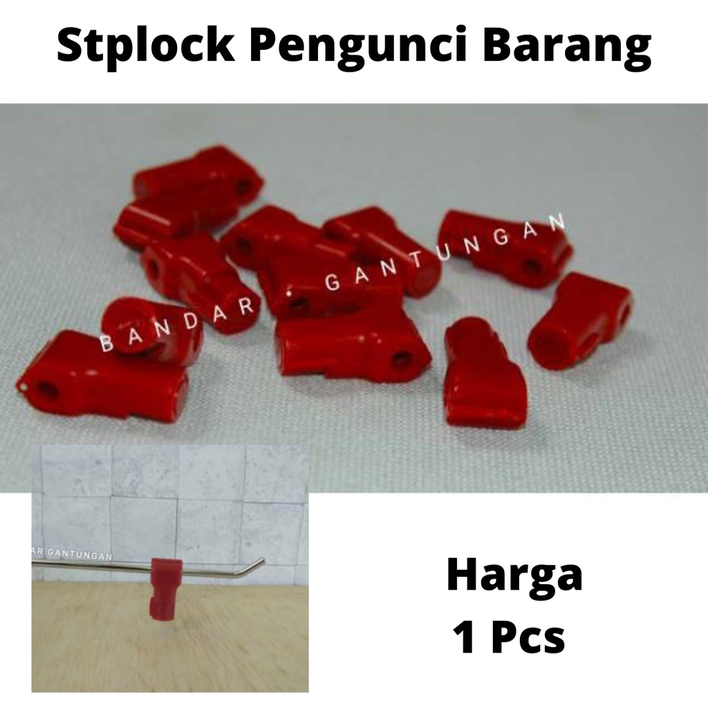 Stoplock Pengunci Cantelan Kunci Pengaman Barang Stoplock Hanger Cantelan Hook Stik Ram 6mm dan 5mm(BH)