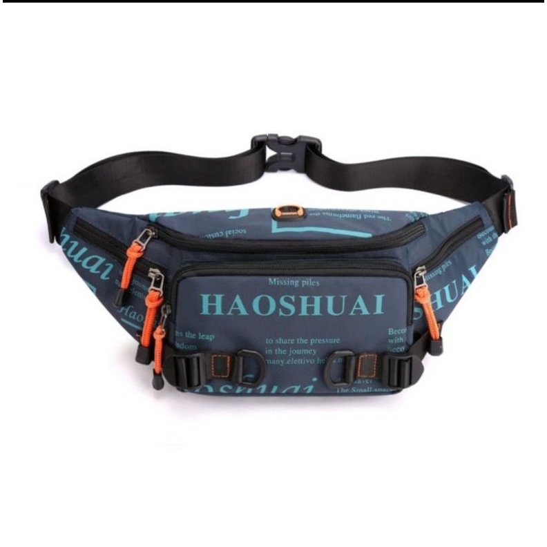 HAOSHUAI 5130 Tas Selempang Pria Waistbag Pria multifungsi importirbag