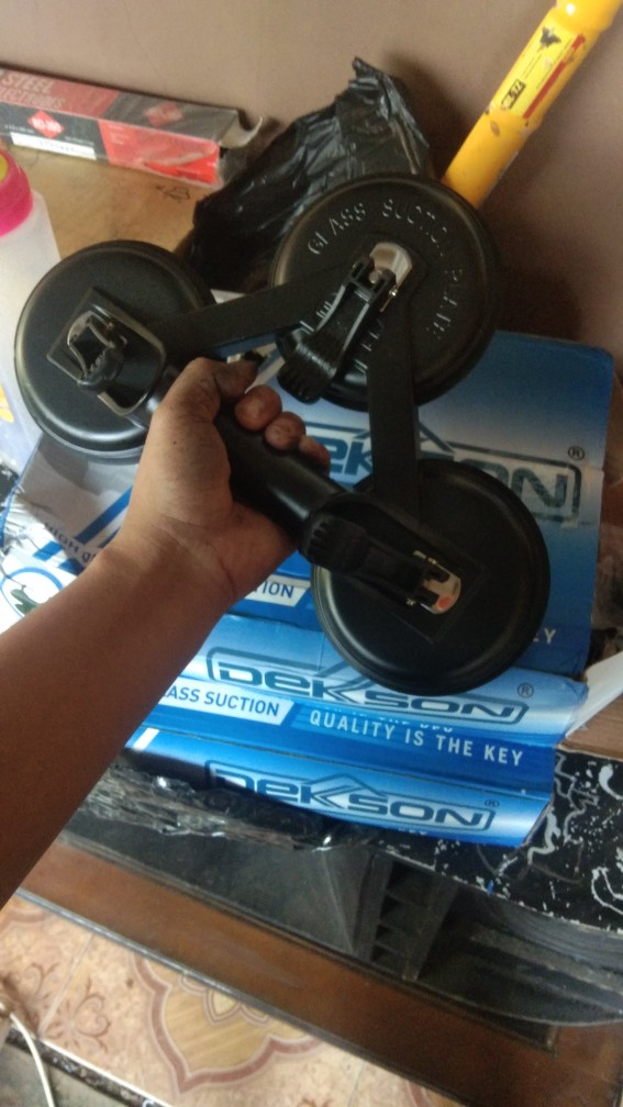 Kop Kaca Dekson/glass Suction 3 Kaki