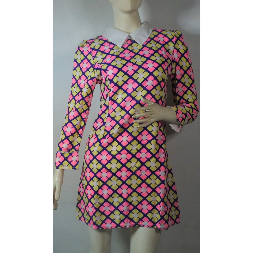 baju drees motif kotak n warna2
