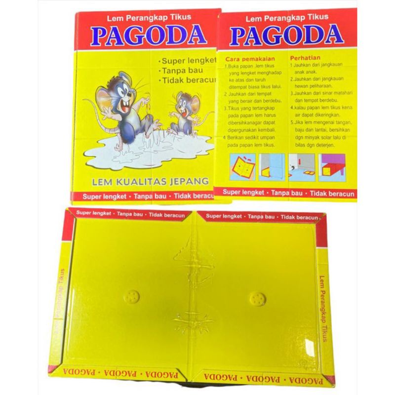 

LEM TIKUS PAGODA BENTUK BUKU TANPA BAU