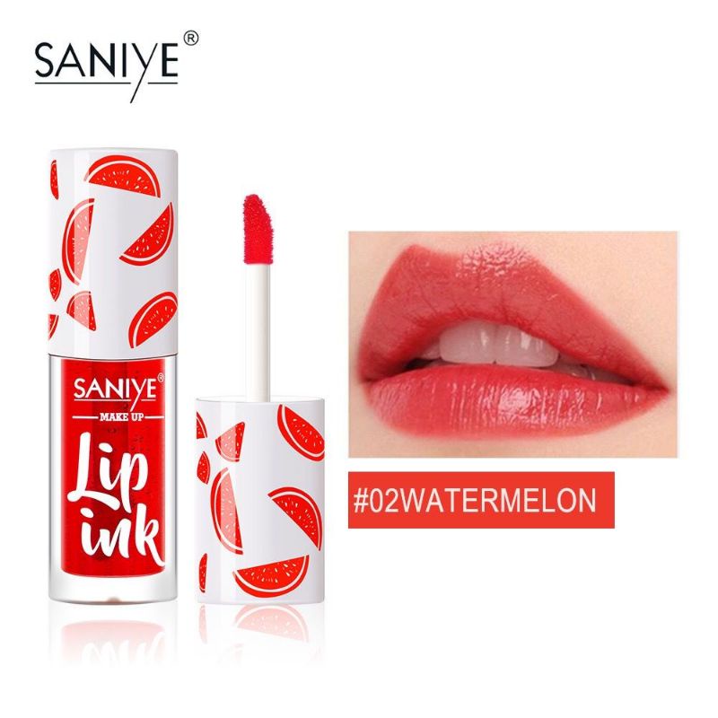 SANIYE【BPOM】liptint Lip Cream Matte 3 Warna Lipstick Cair Tahan Lama Anti Air Lip