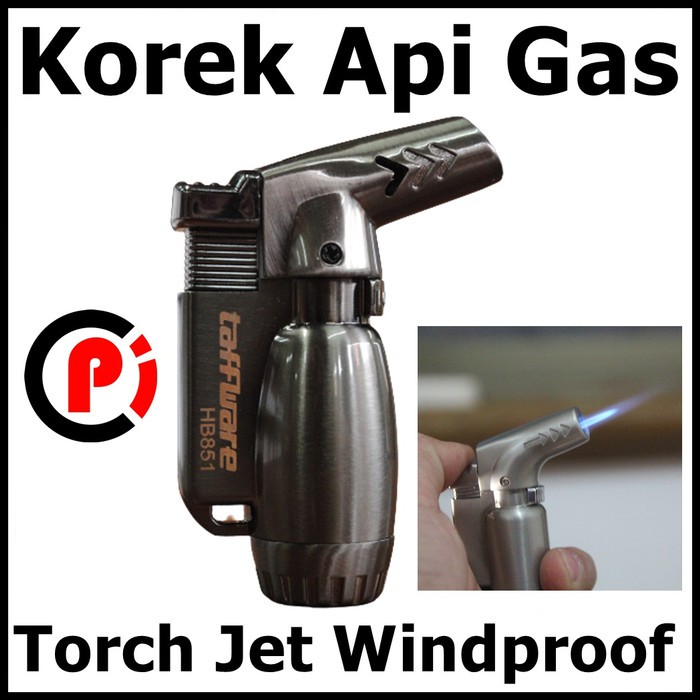 Firetric Korek Api Gas Butane Torch Jet Windproof Type HB851 Black