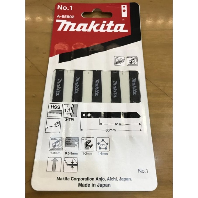 Mata Jigsaw No. 1 Makita ( Kepala Lubang)