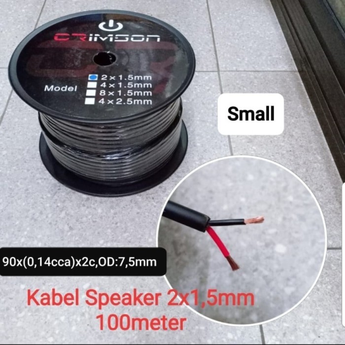 kabel speaker crimson 2x2,5mm di jual per meter