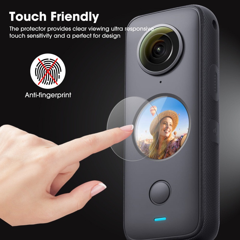 Pelindung Layar Tempered Glass 9H 2.5D Transparan Untuk Insta360 ONE X2