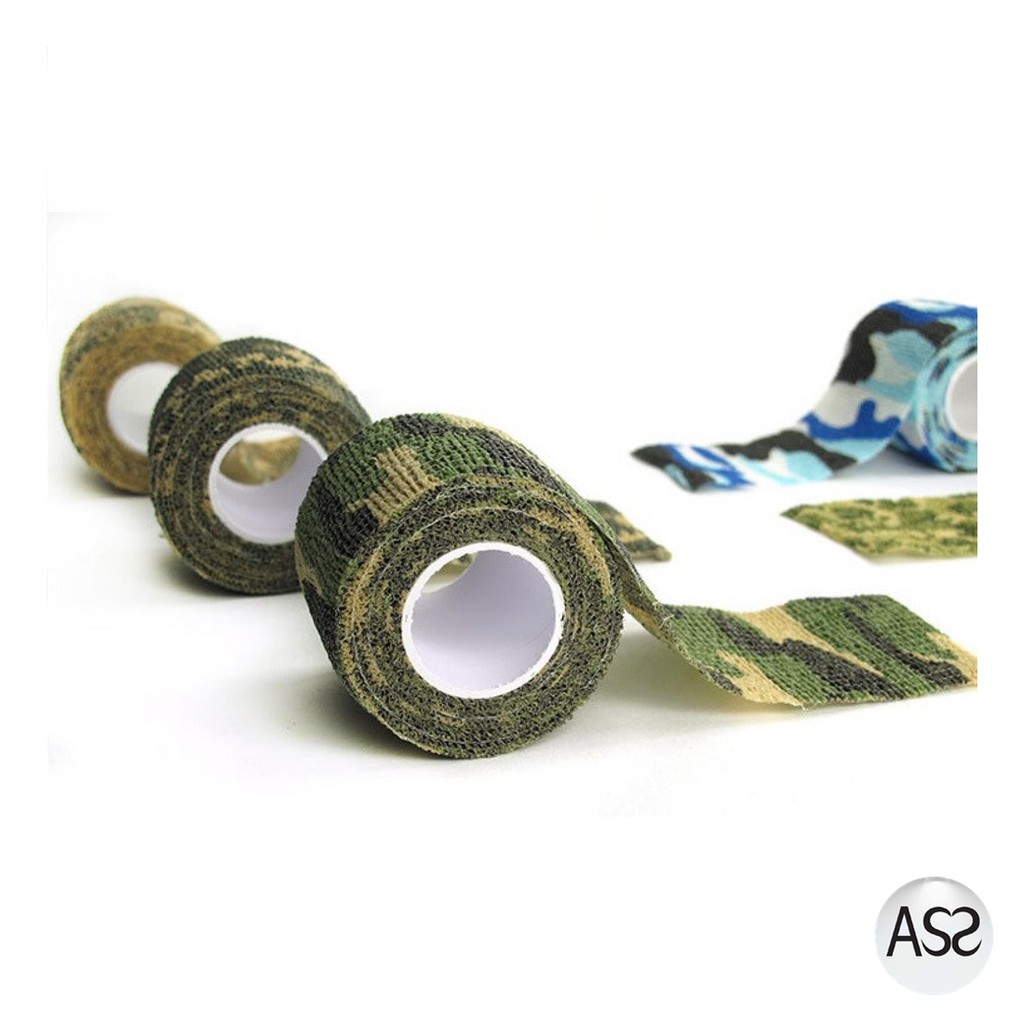 ASS Shop - Camouflage Retractable Tape Hunting Survival Kit / Lakban Ajaib - H10