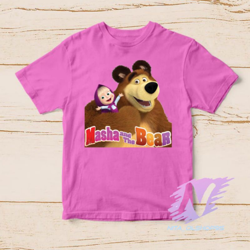 kaos marsa and the bear baju kaos masha