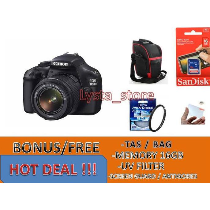 CANON EOS 1100D KIT 18-55MM / CANON 1100D / EOS 1100D murah